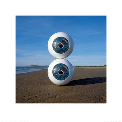 Kunstdruk Pink Floyd - Pulse Eyeballs 40x40cm