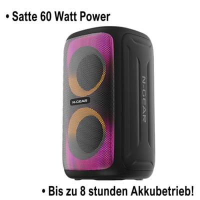 N-GEAR LGP Juke 101 - Draadloze Bluetooth Speaker - RGB Lichtshow - Partybox