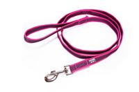 Antislip Hondenriem - 20mm x 1,8m - Met handvat & O-ring - Roze - thumbnail