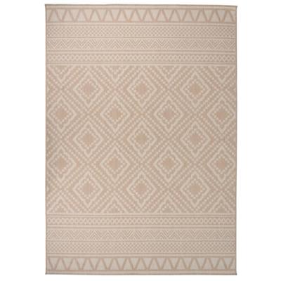 VidaXL Buitenkleed met patroon platgeweven 120x170 cm bruin VidaXL Buitenkleed met patroon platgeweven 120x170 cm bruin