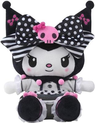 Sanrio Hello Kitty Pluche - Kuromi Pink Black Party (17cm)