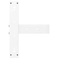 Bartafelpoten 2 st T-vormig 40x35x(110-111) cm staal wit - thumbnail