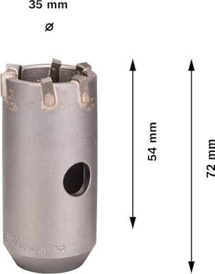Bosch Accessories HM-Schlagbohrkrone plus-9 CoreCutter 35mm hammerfest 2608550614 Holle boorkroon 35 mm 1 stuk(s)