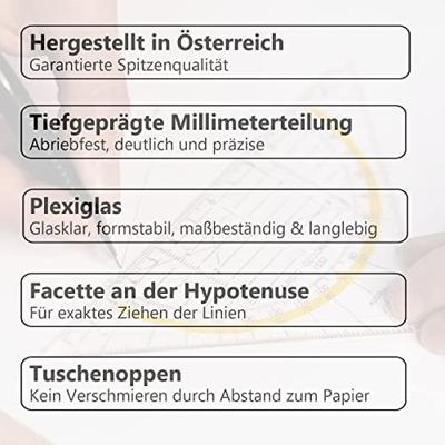 Aristo AR-1555/2 Geodriehoek 20 Cm Met Greep Aristo AR-1555/2 Geodriehoek 20 Cm Met Greep