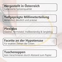 Aristo AR-1555/2 Geodriehoek 20 Cm Met Greep - thumbnail