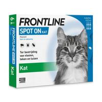 Frontline spot-on anti-vlooienmiddel voor de kat 6 pipetten - thumbnail