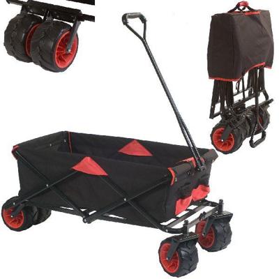 Outdoor Bolderwagen Opvouwbaar Zwart Outdoor Bolderwagen Opvouwbaar Zwart