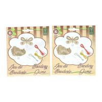 Borduursetje Hout - incl. 3 Kleuren Garen en Naald - thumbnail