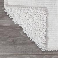 Badmat Sealskin Twist 60x120 cm Microfibre Wit - thumbnail