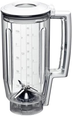 Bosch Haushalt MUZ5MX1 Mixeropzetstuk Transparant, Wit Bosch Haushalt MUZ5MX1 Mixeropzetstuk Transparant, Wit
