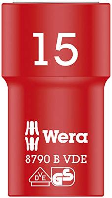 Wera 8790 B Zyklop VDE doppen, geïsoleerd, voorzien van 3/8" aandrijving, 15.0 x 46.0 mm - 1 stuk(s) - 05004959001 Wera 8790 B Zyklop VDE doppen, geïsoleerd, voorzien van 3/8" aandrijving, 15.0 x 46.0 mm - 1 stuk(s) - 05004959001