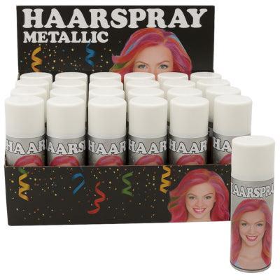 Haarverf spray wit feest Carnaval spuitbus 250 ml | 24 stuks Haarverf spray wit feest Carnaval spuitbus 250 ml | 24 stuks
