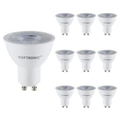 10x GU10 LED spot - 4,5 Watt 345 lumen - 38° - 4000K Neutraal wit licht - LED reflector - Vervangt 50 Watt