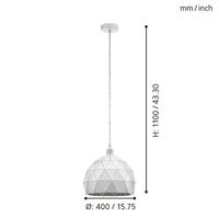 Eglo HanglampRoccaforte 30cm wit - 97854 - thumbnail