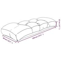 VidaXL Palletkussen 120x40x12 cm stof gestreept blauw en wit - thumbnail