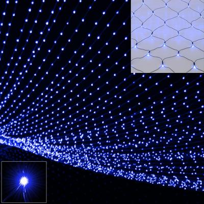Lichtketting blauw 160 LED's 200x150cm voor binnen of buiten