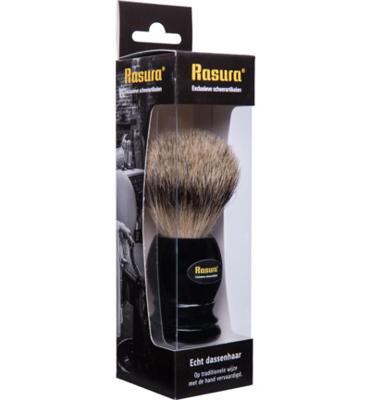 Scheerkwast silverspits zwart