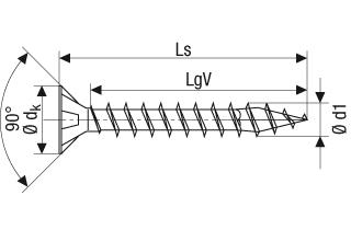 Spax pk pozi rvs 4,5x40(200)