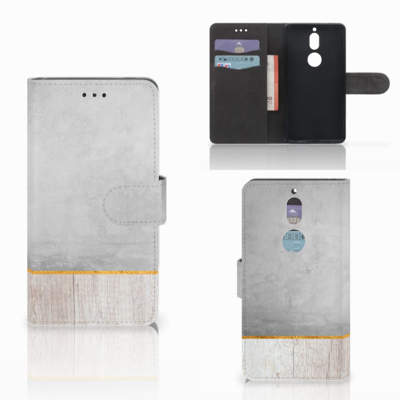 Nokia 7 | Book Style Case | Wood Concrete Nokia 7 | Book Style Case | Wood Concrete