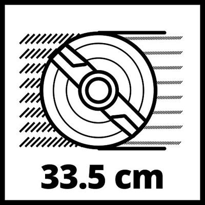 Einhell GE-CM 36/34-1 Li-Solo Power X-Change Accu-grasmaaier Accu In hoogte verstelbare greep 18 V Snijbreedte max. 33.5 cm Geschikt voor 200 m²