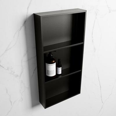 MONDIAZ EASY Nis 59,5x29,5cm in solid surface kleur Urban | Urban. 3 vakken geschikt voor in- of opbouw