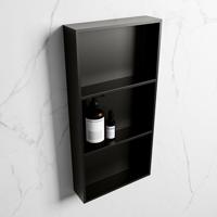 MONDIAZ EASY Nis 59,5x29,5cm in solid surface kleur Urban | Urban. 3 vakken geschikt voor in- of opbouw - thumbnail