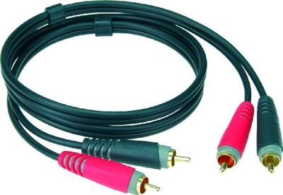 Klotz AT-CC0600 RCA kabel 6 meter met 24K cinch pluggen Klotz AT-CC0600 RCA kabel 6 meter met 24K cinch pluggen