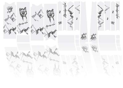 Unleazhed Unscratch frame protection film Gravelbike BPG01 Alpocalypse black