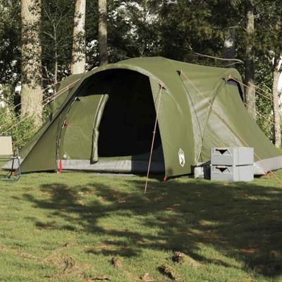 Koepeltent 6-persoons waterdicht olijfgroen Koepeltent 6-persoons waterdicht olijfgroen