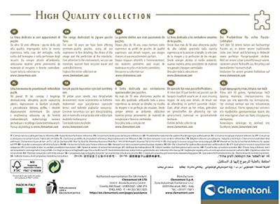 Clementoni High Quality Collection Puzzel Downtown 1000 Stukjes + Poster - thumbnail