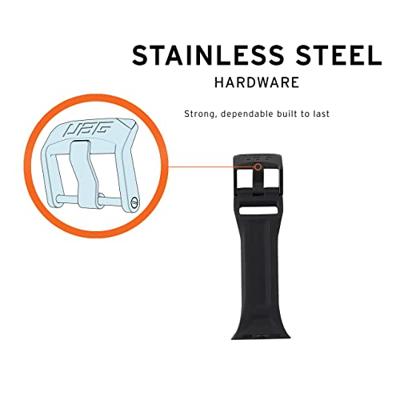 Urban Armor Gear Scout Sportieve horlogeband 44 mm, 45 mm, 46 mm Zwart Watch Ultra 2, Watch Ultra 3 Urban Armor Gear Scout Sportieve horlogeband 44 mm, 45 mm, 46 mm Zwart Watch Ultra 2, Watch Ultra 3