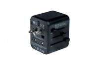 Verbatim UTA-02 Worldwide Travel Adapter + USB-A & USB-C - thumbnail