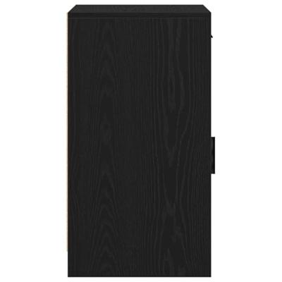 Dressoir met lade Zwart eiken 40 x 40,5 x 75 cm Bewerkt hout