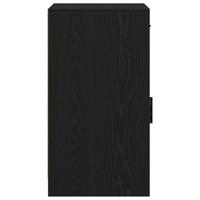 Dressoir met lade Zwart eiken 40 x 40,5 x 75 cm Bewerkt hout - thumbnail