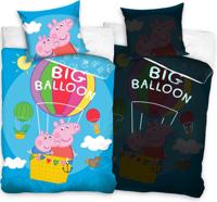 Peppa Pig Dekbedovertrek Big Balloon 140 x 200 cm katoen - thumbnail
