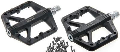 Barbieri pedals mtb/bmx/downhill flat pedals thermoplast black threaded pins