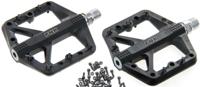 Barbieri pedals mtb/bmx/downhill flat pedals thermoplast black threaded pins - thumbnail