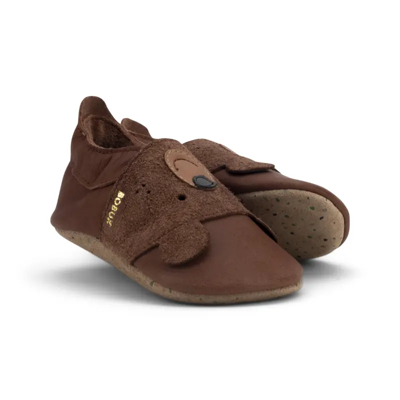 Bobux babyslofjes Papa Bear Toffee-M