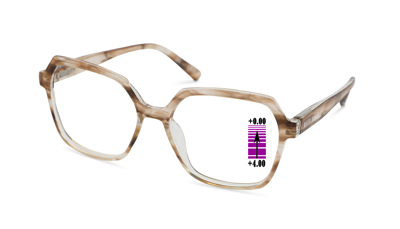 Leesbril Vista Bonita Mira Progressief-Maple-+4.00