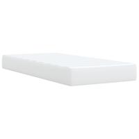 Boxspring met matras kunstleer wit 90x200 cm - thumbnail