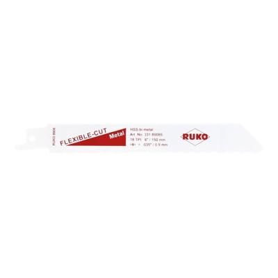 Zaagblad RUKO S 922 EF 18 tpi 150 x 18,0 x 0,9 mm 100/152 mm Reciprozaag 5 Stuks