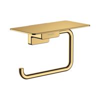 Hansgrohe Toiletrolhouder Met Planchet AddStoris Gepolijst Goud - thumbnail