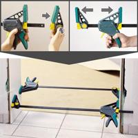 Wolfcraft 3033000 EHZ eenhandklem PRO 100/700 mm Spanbreedte (max.):700 mm Afm. werkbereik:100 mm - thumbnail