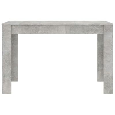 Eettafel 120x60x76 cm spaanplaat betongrijs