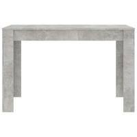 Eettafel 120x60x76 cm spaanplaat betongrijs - thumbnail