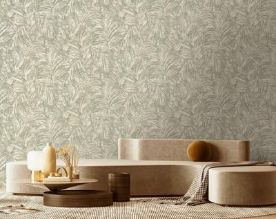 Dutch Wallcoverings Sahara - Pindo Sage Beads - Groen