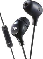 JVC HAFX38MB Marshmallow Earphones With Microphone & In-line Remote (Black) - thumbnail