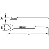 KS Tools 9638140 963.8140 Montage-steeksleutel Sleutelbreedte (metrisch) 26 mm - thumbnail
