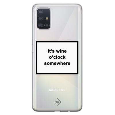 Samsung Galaxy A51 transparant hoesje - Wine time
