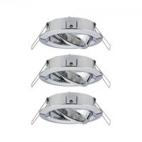 Paulmann 92488 EBL Choose Inbouwring Set van 3 stuks 10 W Chroom - thumbnail